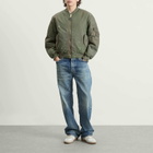 Mastercraft Union Men's Kaiga Washed Nylon Bomber Jacket in Green