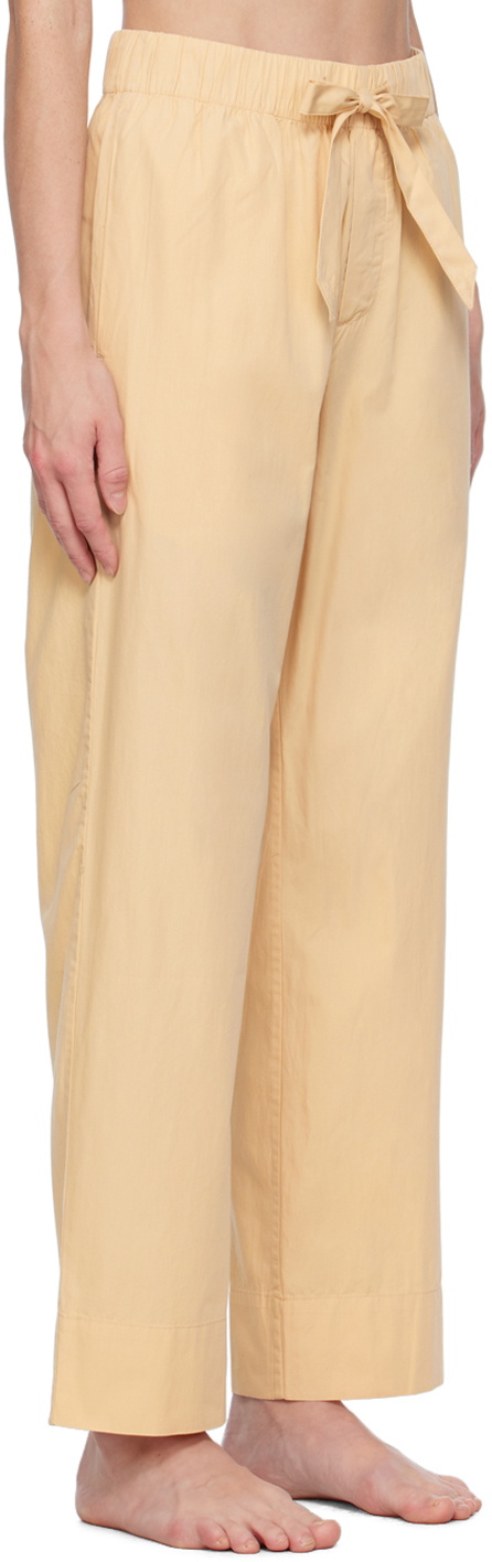 Tekla Beige Drawstring Pyjama Pants