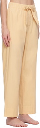 Tekla Beige Drawstring Pyjama Pants
