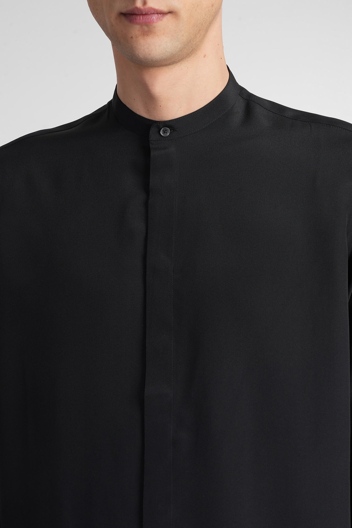 Laneus Shirt In Black Silk