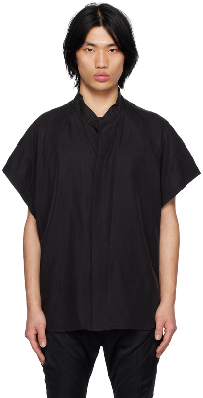 Photo: Julius Black Paneled Shirt