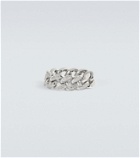 Shay Jewelry Link 18kt white gold ring with diamonds