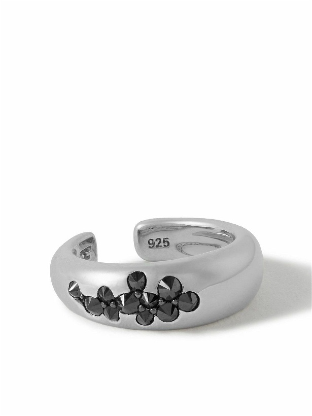 Photo: Tom Wood - Molecule Rhodium-Plated Recycled Silver Cubic Zirconia Ear Cuff
