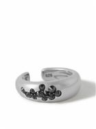 Tom Wood - Molecule Rhodium-Plated Recycled Silver Cubic Zirconia Ear Cuff
