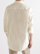 Loro Piana - Oversized Cotton-Poplin Half-Placket Shirt - White