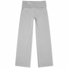 Adanola Women's Rib Fold Over Pants in Grey