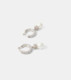Givenchy Swarovski® and faux pearl hoop earrings