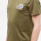 Moncler Men's Double Badge T-Shirt in Khaki