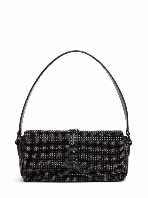 Photo: SELF-PORTRAIT Chainmail Crystal Shoulder Bag