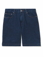 A.P.C. - Helio Wide-Leg Denim Shorts - Blue