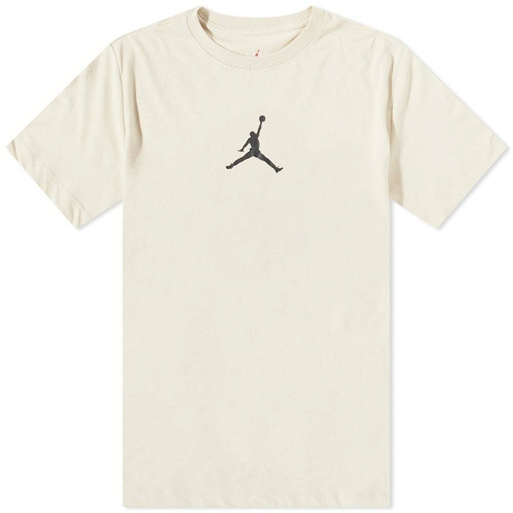 Photo: Air Jordan Men's Small Jumpman Chest Logo T-Shirt in Rattan/Black