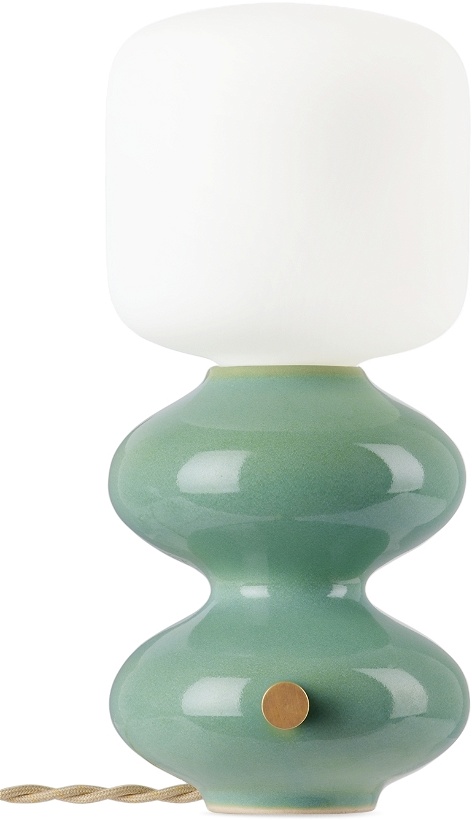 Photo: Forma Rosa Studio Blue Mini Wave Form Table Lamp