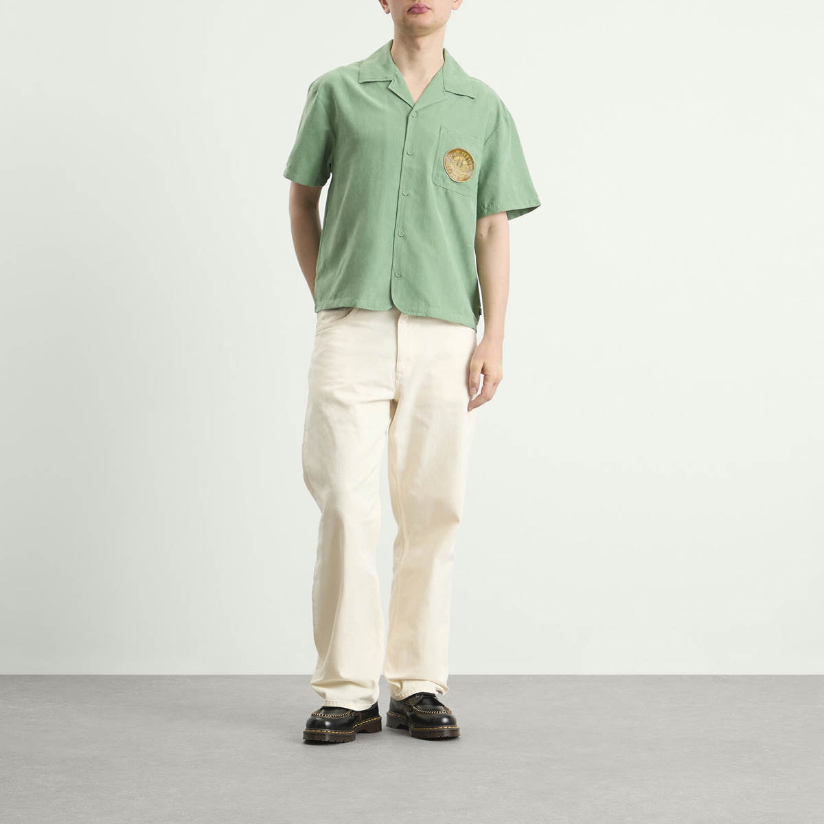 Honor the Gift Men's Brushed Camp Shirt in Mint