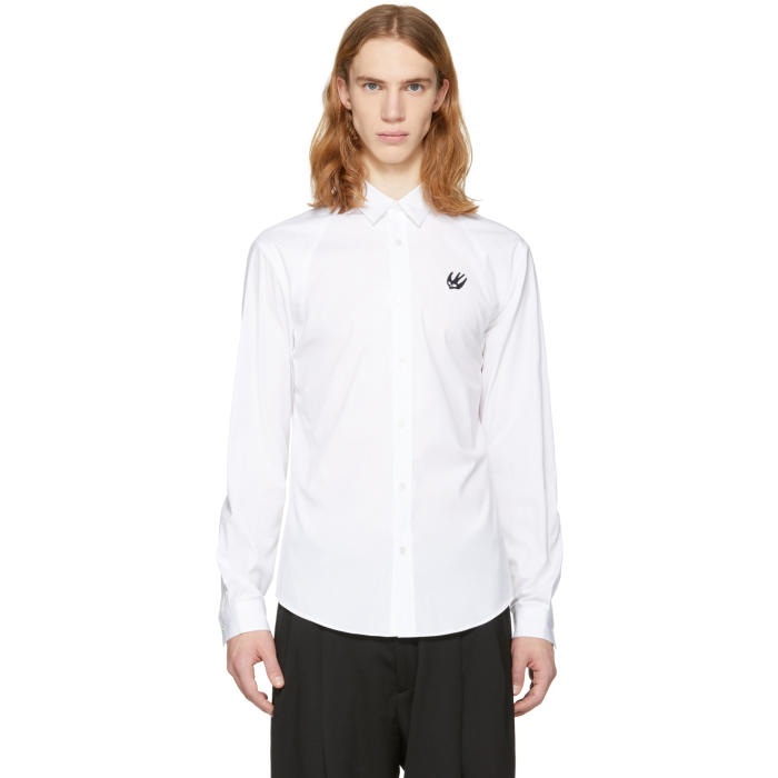 Photo: McQ Alexander McQueen White Harness Swallow Shirt 