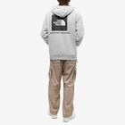 The North Face Men's Raglan Redbox Popover Hoody in TNF Light Grey Heather