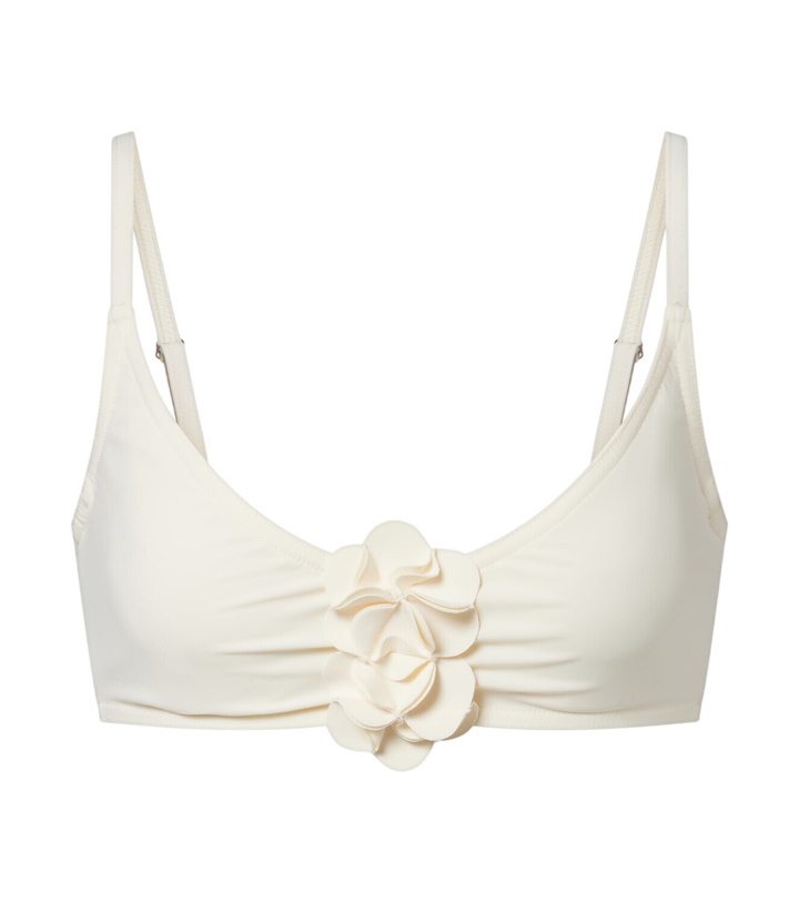 Photo: Karla Colletto Tess floral-appliqué bikini top