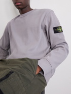 Stone Island - Cotton-Jersey Sweatshirt - Gray