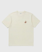 Norse Projects Johannes Organic Chain Stitch Logo T Shirt Beige - Mens - Shortsleeves