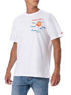 MC2 Saint Barth Man Cotton T-shirt With Aperol Spritz Print And Embroidery | Aperol Special Edition