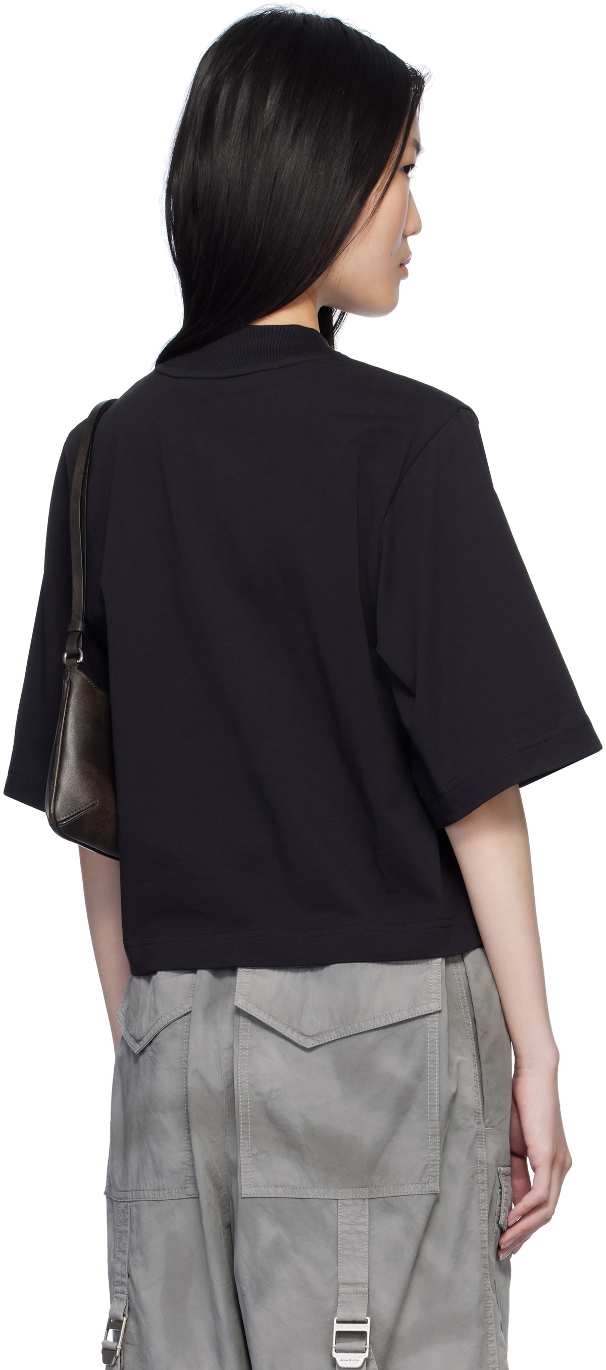 【関税＆送料込み】Palm Angels Classic Logo Cropped T-Shirt Classic logo cropped Baby T-shirt in RED - OFF WHITE for