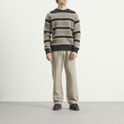 Howlin by Morrison Men's Howlin' Absolute Belter Stripe Jumper in Charcoal