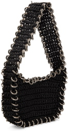 Lado Bokuchava Black Pierced Shoulder Bag