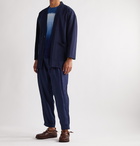 Blue Blue Japan - Indigo-Dyed Cotton-Jersey Cardigan - Blue