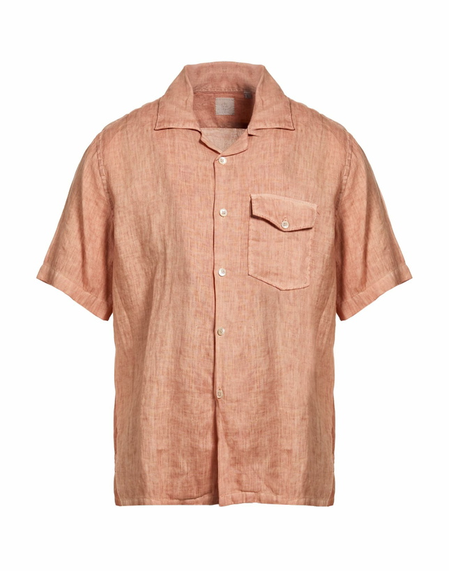 Photo: Eleventy Platinum Mens Shirt in Salmon pink