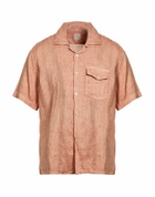 Eleventy Platinum Mens Shirt in Salmon pink