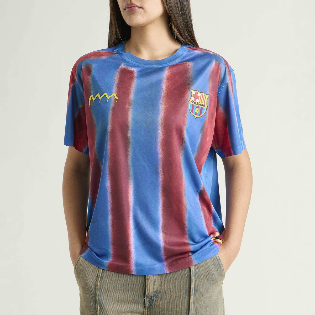 Navinder Nangla Barsuh Jersey in Red/Blue/Yellow