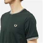 Fred Perry Authentic Men's Twin Tipped T-Shirt in Night Green
