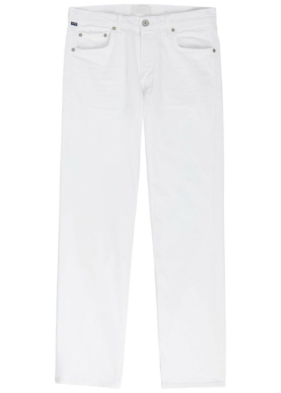 Citizens OF Humanity Elijah Relaxed Straight-leg Jeans White