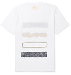 Folk - Embroidered Printed Cotton-Jersey T-Shirt - Men - White