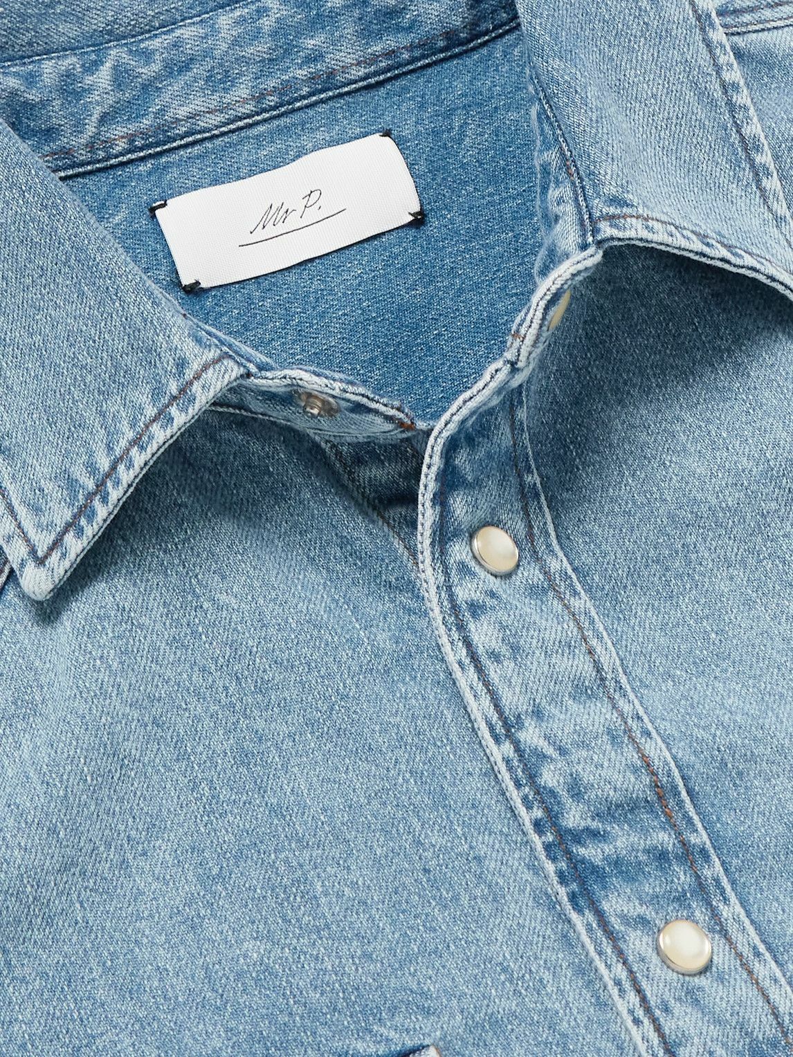 Mr P. - Denim Western Shirt - Blue