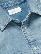 Mr P. - Denim Western Shirt - Blue
