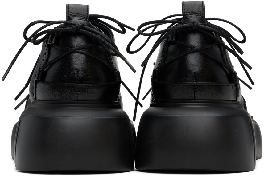 Simone Rocha Black Plartform Ghillie Brogues