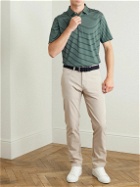 Peter Millar - Drum Striped Tech-Jersey Golf Polo Shirt - Green