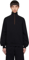 Acne Studios Black Half-Zip Sweatshirt