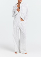 Skims Oversized Cotton-poplin Sleep set Black And White