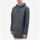 Stutterheim Men's Stockholm LW Raincoat in Charcoal