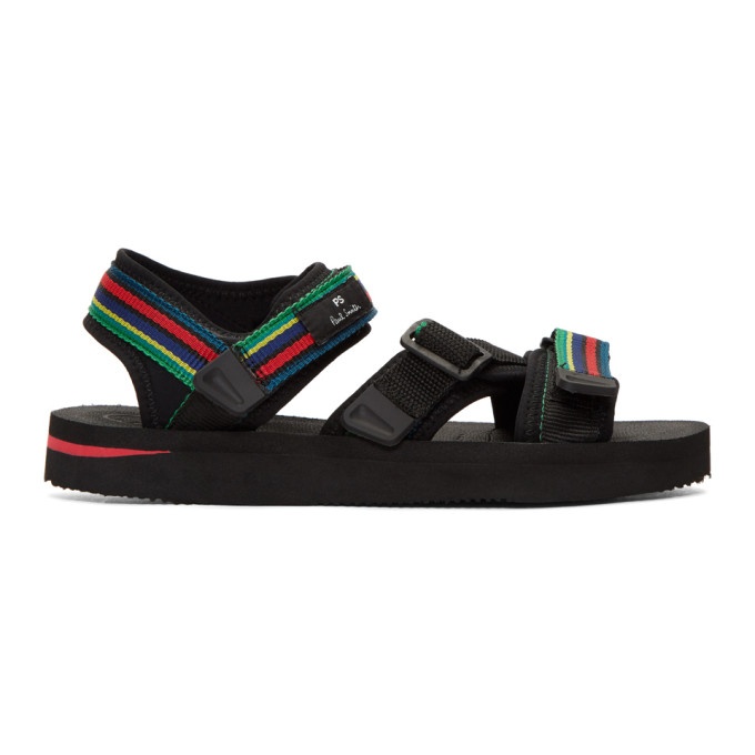 Photo: PS by Paul Smith Black Stripe Formosa Cycle Sandals