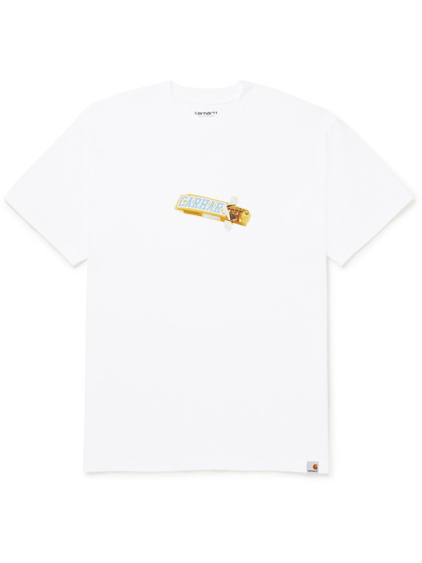 Photo: Carhartt WIP - Chocolate Bar Printed Cotton-Jersey T-Shirt - White