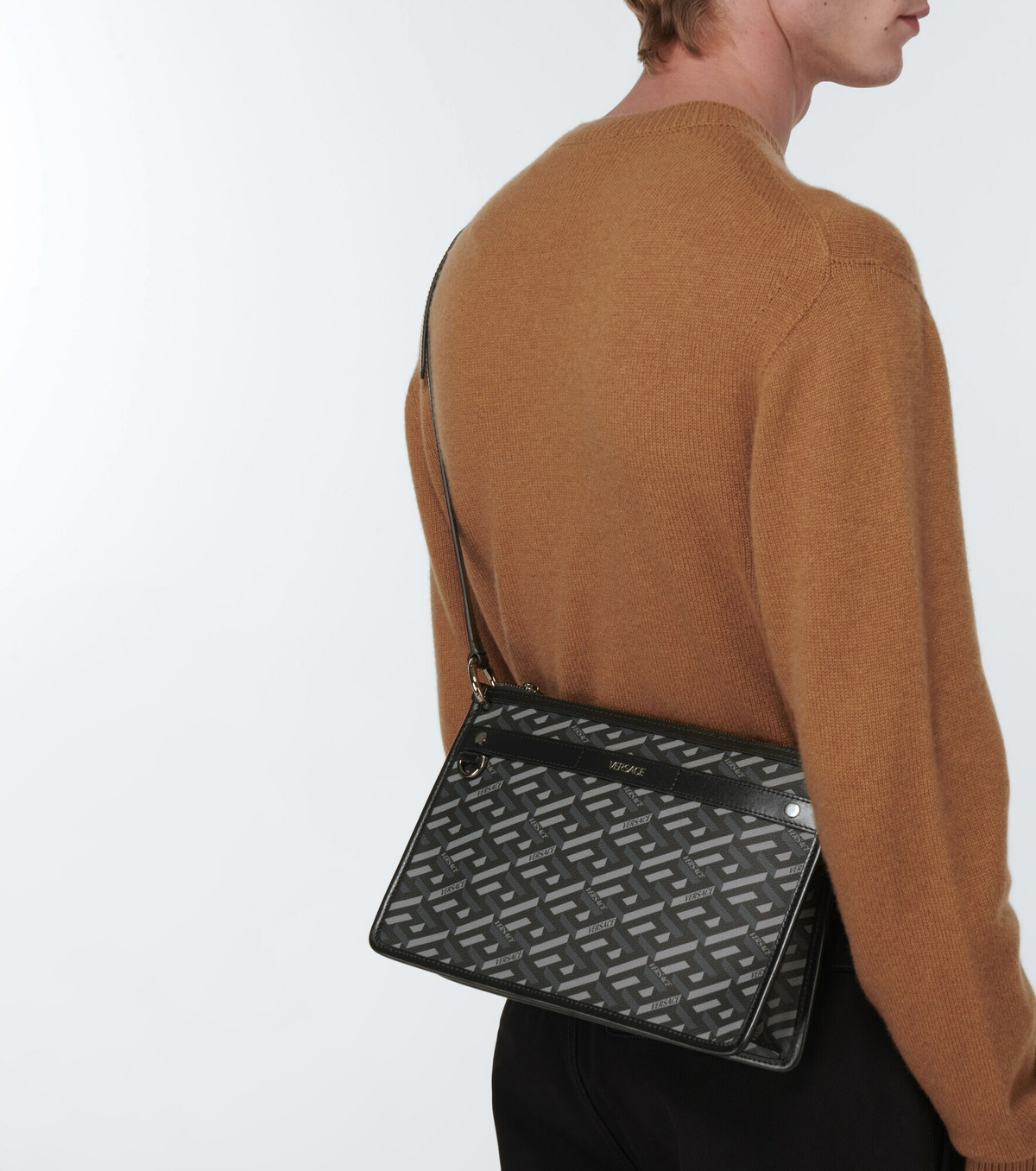 VERSACE★素敵！Brown SET OF 3 La Greca Envelope POUCH s-l400.jpg