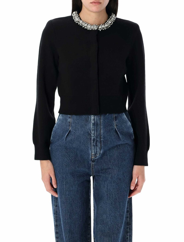 Photo: self-portrait Embellished Collar Cardigan