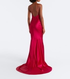 Alex Perry Halterneck silk satin gown