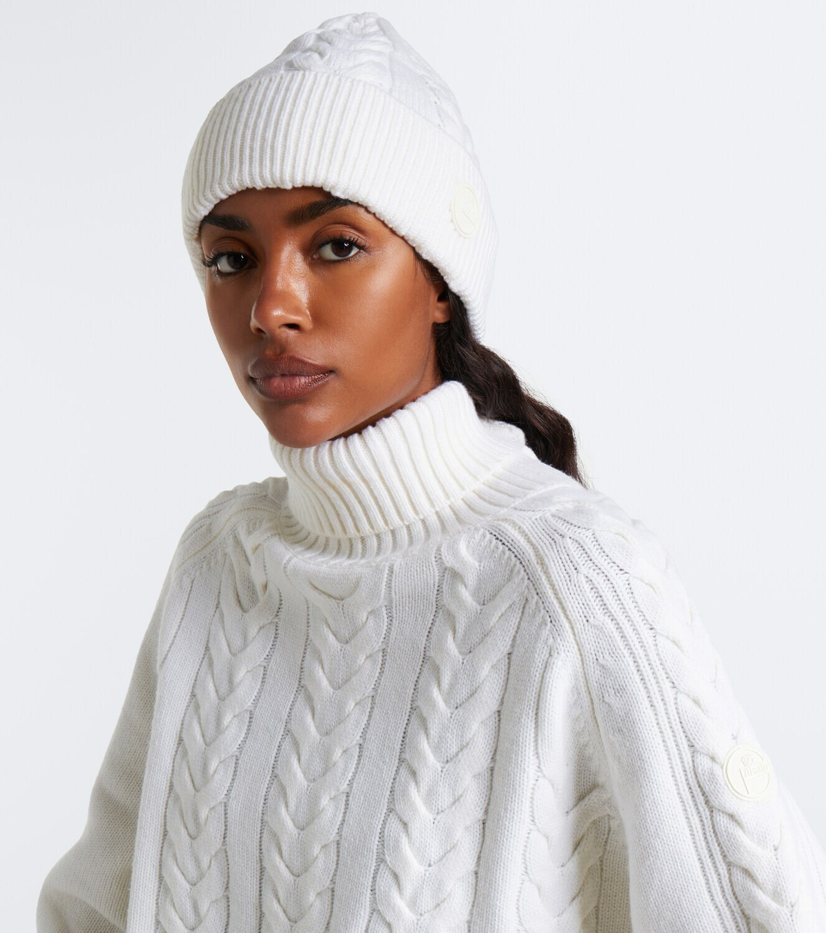 Fusalp Cable-knit wool and cashmere beanie
