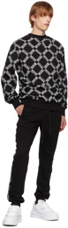 Versace Jeans Couture Black Check Sweatshirt
