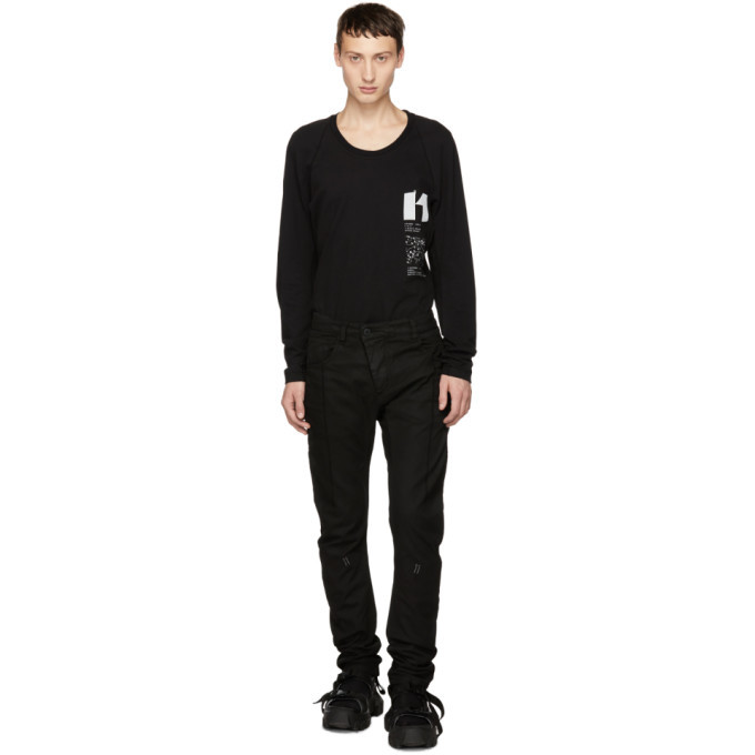 ちゃまめ‼️11 by Boris Bidjan Saberi 11 by Boris Bidjan Saberi Black Dye Burnished Jeans 11 by Boris