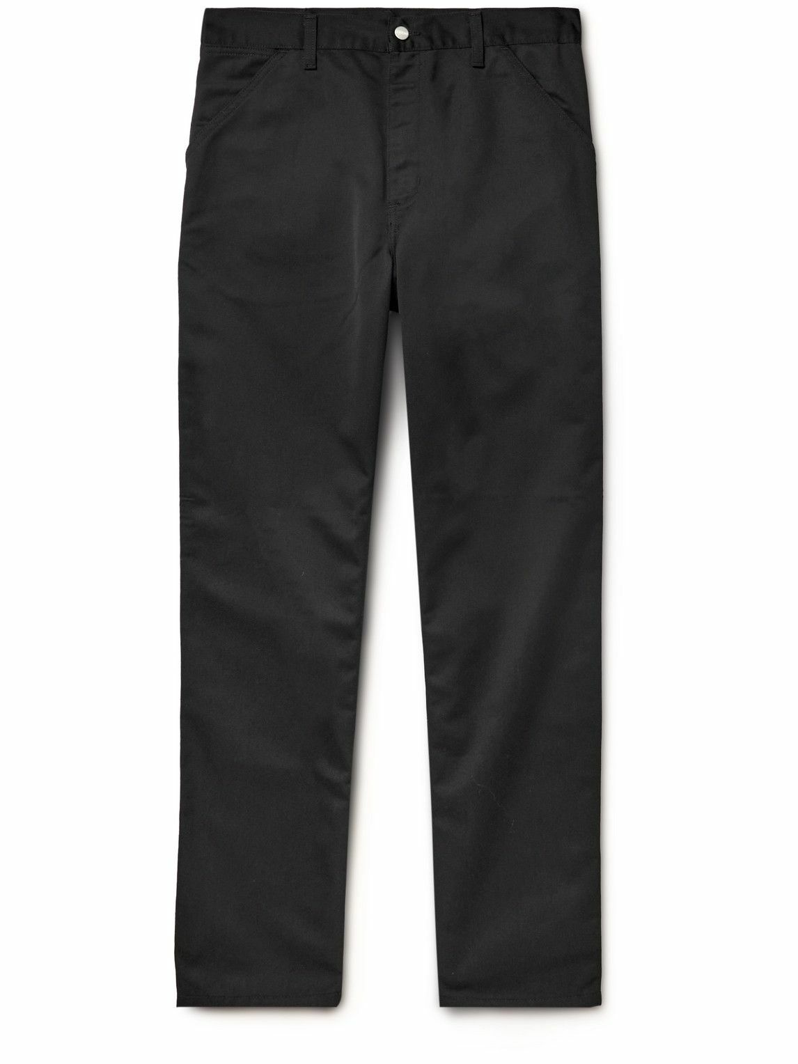Carhartt WIP - Straight-Leg Black Twill Trousers - Black Carhartt WIP