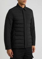 Sandbanks Logo Quilted Shell Jacket Black